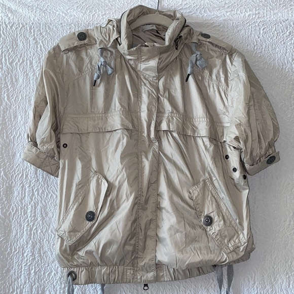 Stella McCartney Adidas Hooded Short Sleeve Running Windbreaker - Picture 1 of 16